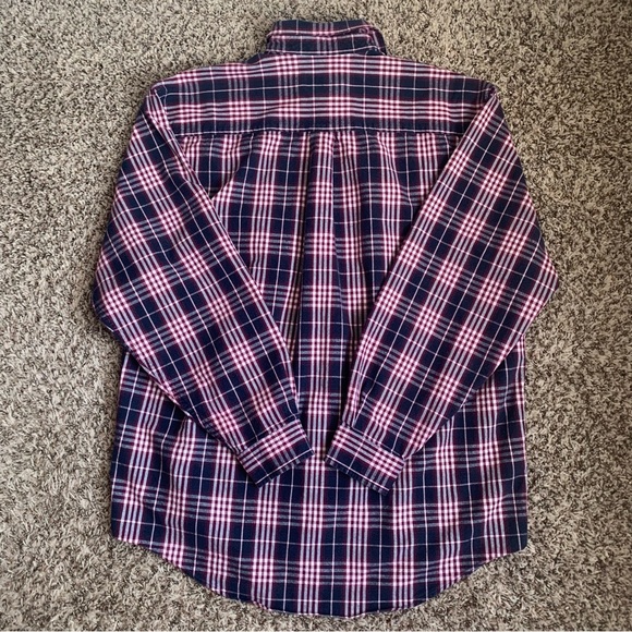 Vtg 90’s Eddie Baeur Men’s Plaid Flannel Button down Shirt Sz Tall Large - Picture 3 of 8